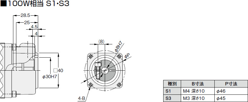 ニッセイ サーボモータ用減速機 AFCZ12S-7.5L100S1 直交軸 中空軸