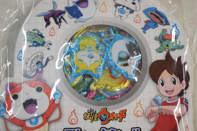 ジャンク品、日焼け、色褪色】3個セット 妖怪ウォッチ フレークシール