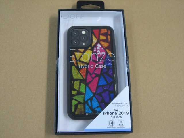 IO DATA(アイオーデータ) DEFF iPhone 11 Pro 5.8インチ用  HYBRID CASE Etanze 化学強化ガラス＆TPU複合素材ケース ステンドグラス1 BKS-I｜seven-star