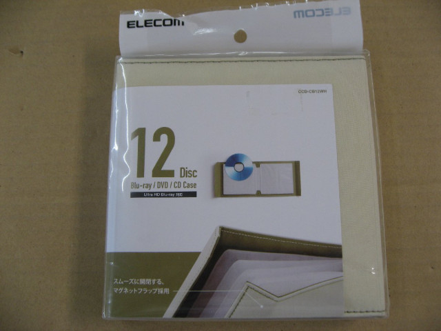 쥳 ELECOM Ģǥ(ޥͥåȳ) CCD-CB12꡼ CCD-CB12WH Blu-ray/Ultra HD Blu-ray/DVD/CD Disc