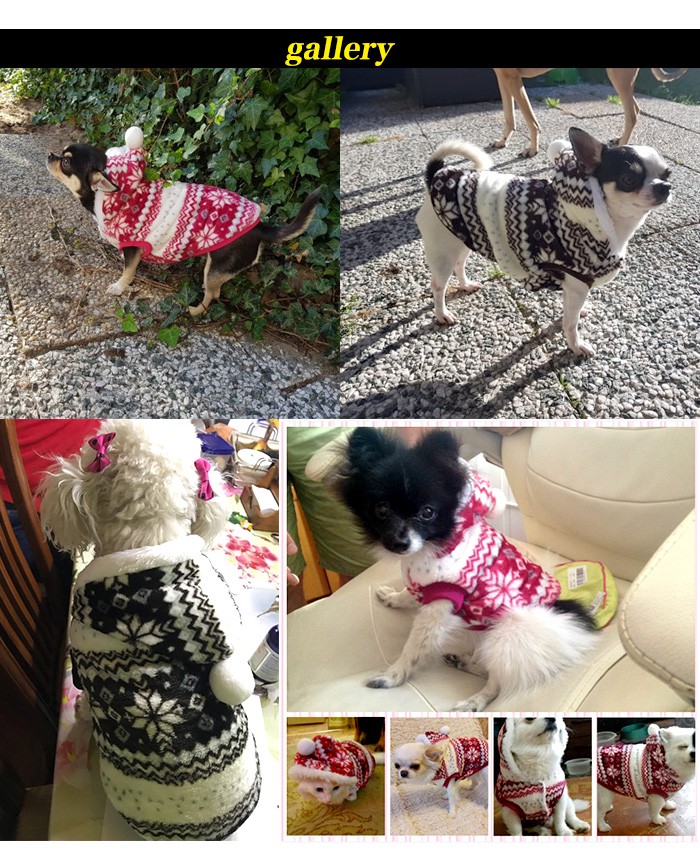 犬 猫 ペット 服 パーカー コート ウェア ノルディック もこもこ