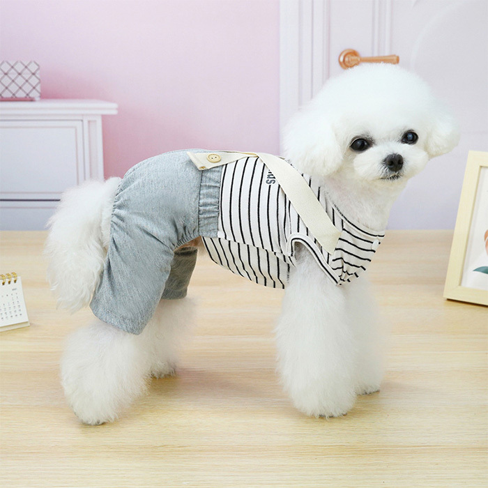 PARIERO 犬服 つなぎ 2着セット 犬 服 ウェア つなぎ ペット ボーダー ドッグ ドッグウェア