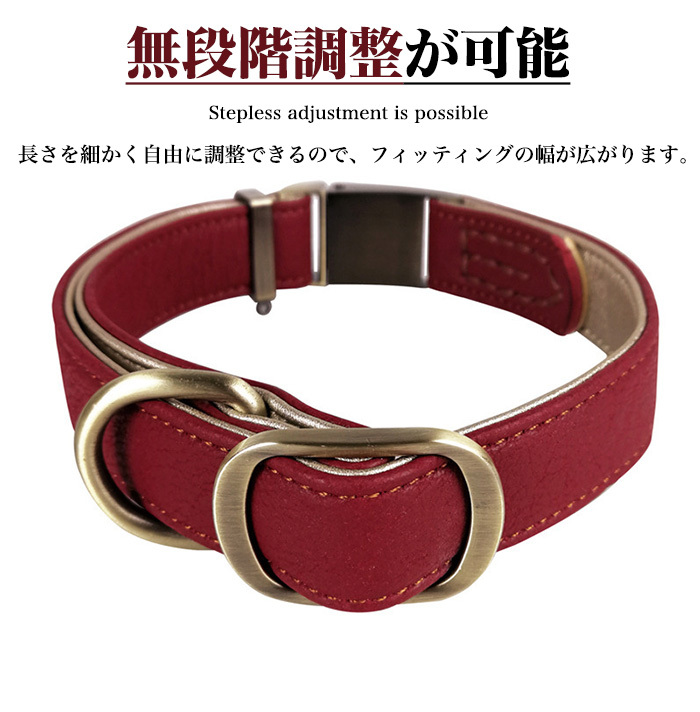 犬 猫 首輪 2重ロック マイクロファイバー レザー 痛くない ペット