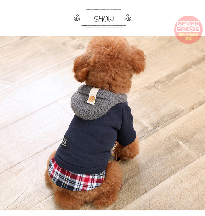 犬 ペット 服 もこもこ 裏ボア 重ね着風 アウター ウェア 犬服