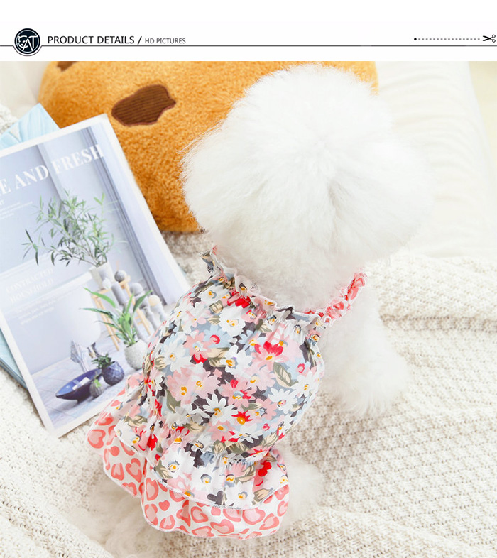 犬 猫 服 ドッグウェア ワンピース フラワー 花 ドレス 犬服 ウェア