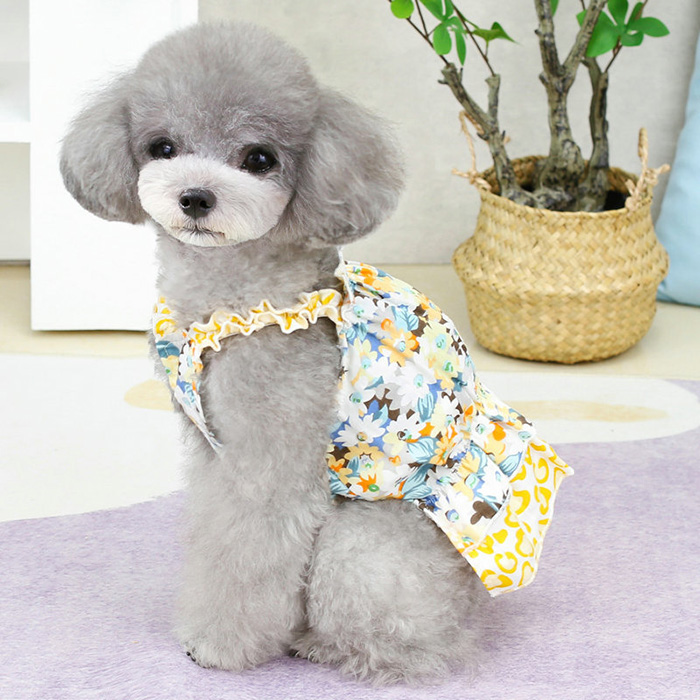 犬 猫 服 ドッグウェア ワンピース フラワー 花 ドレス 犬服 ウェア