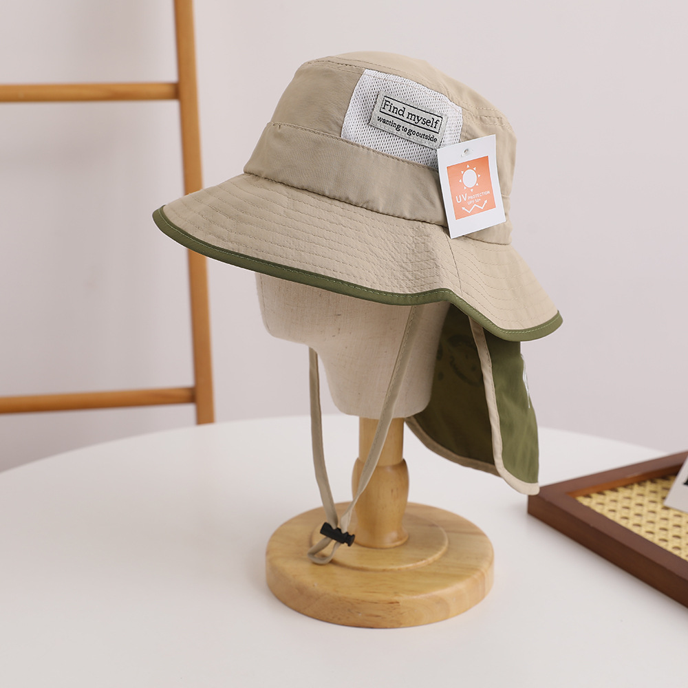 子供 ベビー UPF50+ サンハット 首ガード キャップ 通気性 速乾性  帽子 ベビー帽子 UV...