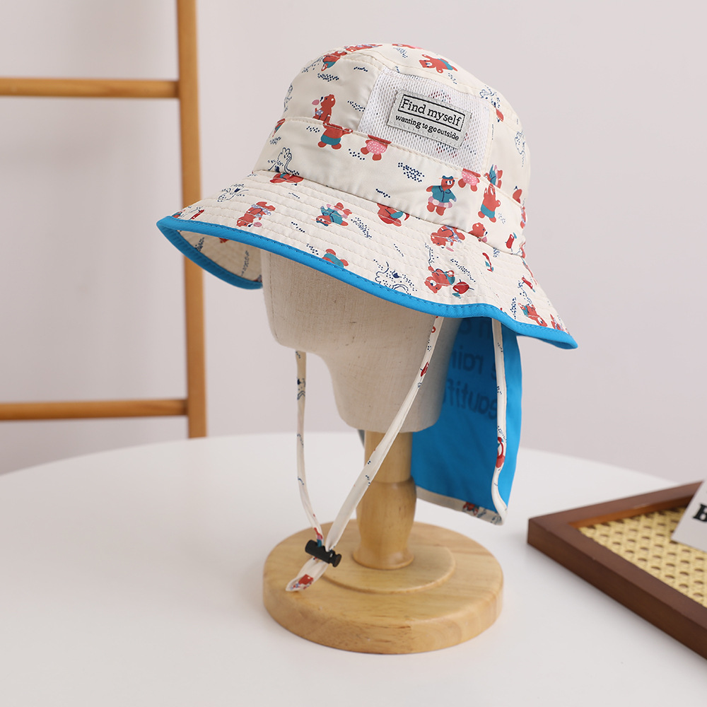 子供 ベビー  UPF50+ サンハット 帽子 首ガード ベビー帽子 キャップ UVカット 紫外線対策  通気性 速乾性 キッズ｜sevenbridge｜06
