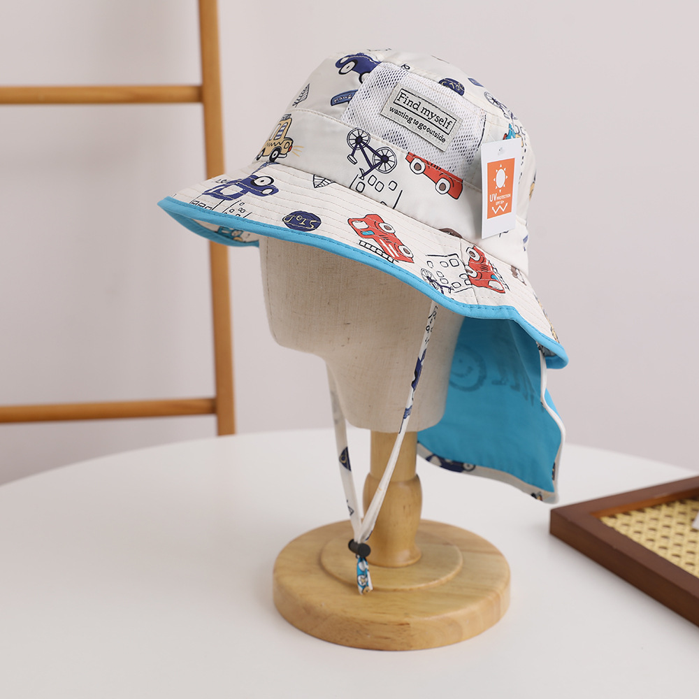 子供 ベビー  UPF50+ サンハット 帽子 首ガード ベビー帽子 キャップ UVカット 紫外線対策  通気性 速乾性 キッズ｜sevenbridge｜07