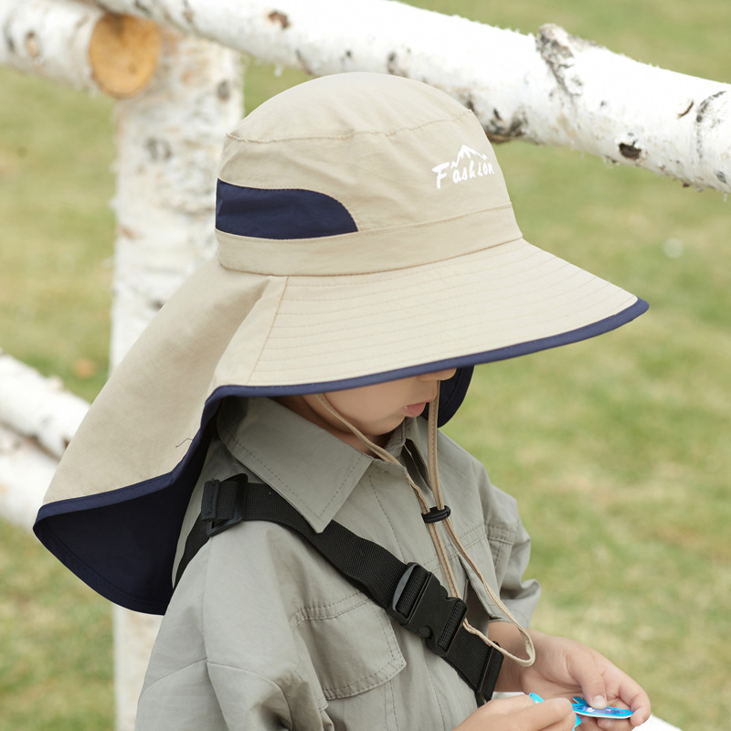 子供 ベビー  UPF50+ ツバ広 広範囲ガード 背中ガード 首ガード サンハット 帽子 キャップ UVカット 紫外線対策  通気性｜sevenbridge｜02