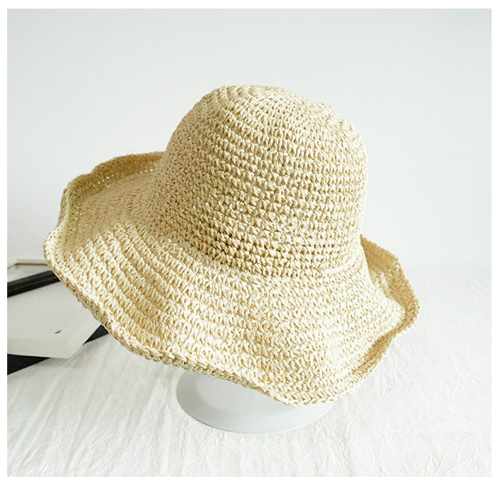 麦わら帽子 折りたたみ 夏 UVカット 帽子 つば広麦わら帽子 紫外線対策 ストローハット UVケア 日焼け対策｜sevenbridge｜03