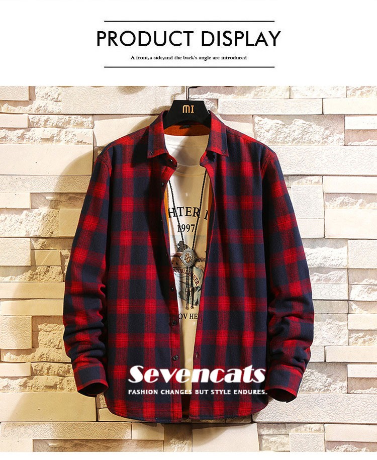 カジュアルシャツ メンズ 長袖 チェックシャツ 裏起毛 ボタンダウンシャツ 通勤 通学 ビジネスシャツ トップス 厚手 チェック柄 シャツ 冬 新作 送料無料 国産