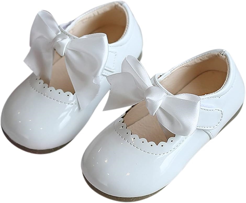 Yahoo! Yahoo!ショッピング(ヤフー ショッピング)キッズ シューズ 女の子 ベビー フォーマル 靴 子供靴 結婚式 発表会 入園式（ホワイト,  14.0 cm）