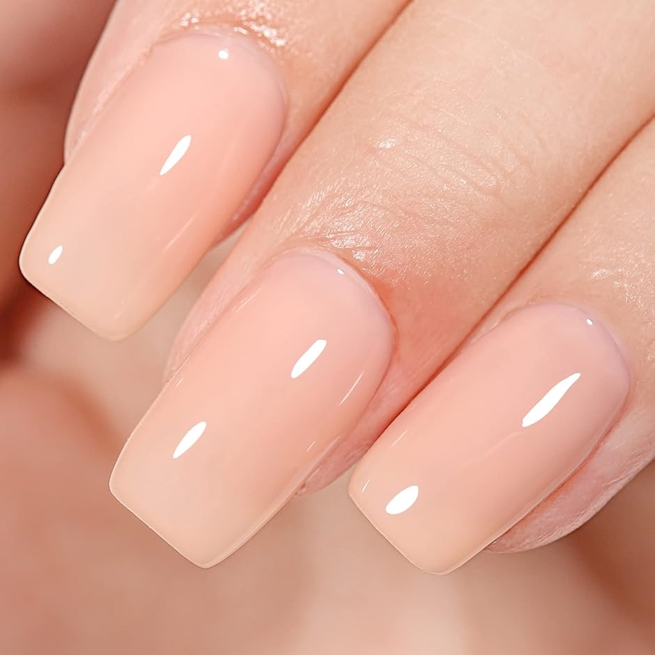 ジェルネイル シアーカラージェル 単色 15ml UV/LED対応 初心者＆プロ適用 ポリッシュタイプ セルフネイル(ヌードピンク) | ブランド登録なし | 05