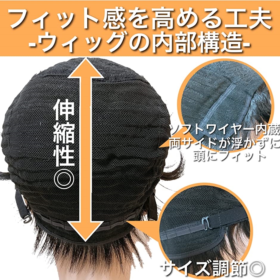 ウィッグ メンズ カツラ 男性用 ショート 必需品５点セット ナチュラル