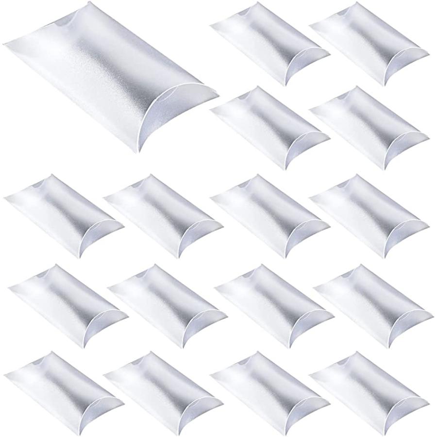 ピローボックス 透明 ピロー型 ギフトボックス 100個セット ラッピング 枕型 つや消し半透明・9cmx7cmx2.5cm