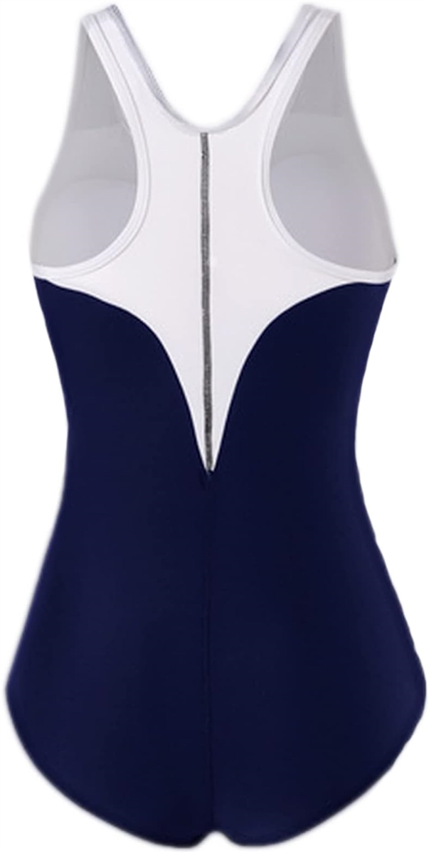 スクール水着 新型スクール水着 レーサーバックタイプ 胸パット付き 濃紺 Mサイズ( ダークネイビー, M)