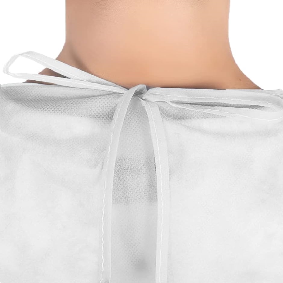 96%OFF!】【96%OFF!】防護服 保護服 使い捨て作業服 アイソレーションガウン 10枚入り フリーサイズ( ホワイト) 制服、作業服 