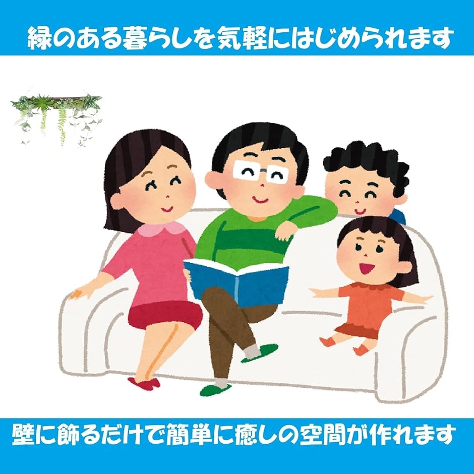 フェイクグリーン 壁掛け 観葉植物 ウォールグリーン エアープランツ | ブランド登録なし | 01