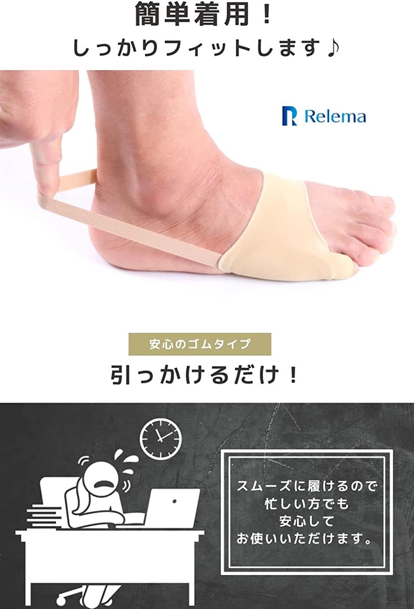 65％以上節約 Relema 足 小指 サポーター 男女兼用 軽量 水洗い可能 Mサイズ 男性用 , M 全長:22cm  karatsu-switch.com