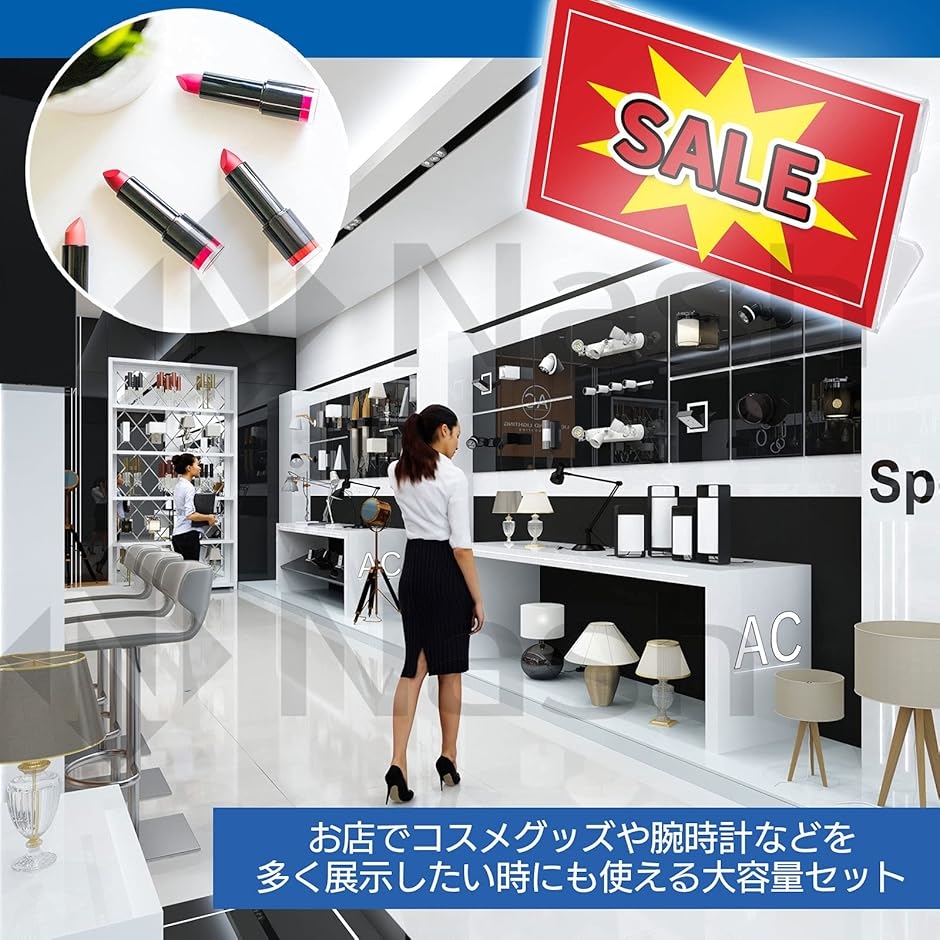 ポップ スタンド L字 30枚 セット 6x4cm 値札 プライス カード 立て アクリル 横置き(6x4cm (30個セット)) | ブランド登録なし | 04