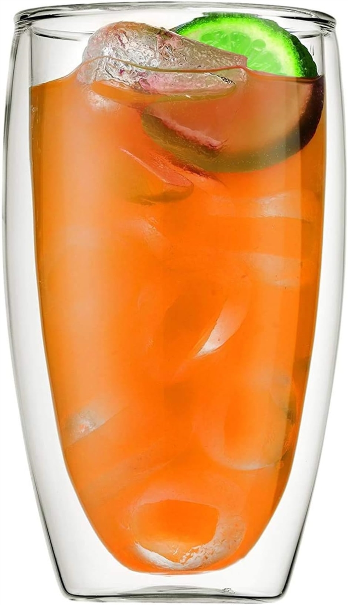 ダブルウォール グラス タンブラー 二重構造 耐熱 カップ 2個セット( 450ml 2個セット) :2B62JCKPXC:セブンリーフ 通販  