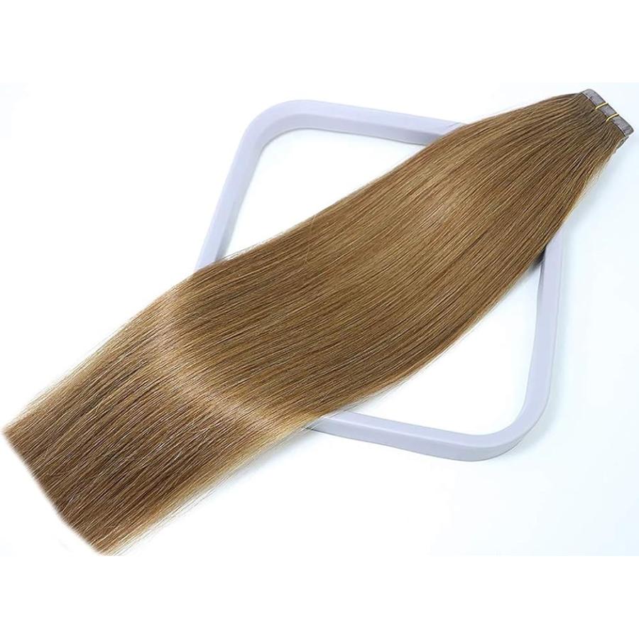 人毛 シールエクステ TAPE hair レミーエクステ カラー ウィッグ エクステンション 10本セット(12#, 16inch)  :2B665TCRCU:セブンリーフ - 通販 - Yahoo!ショッピング