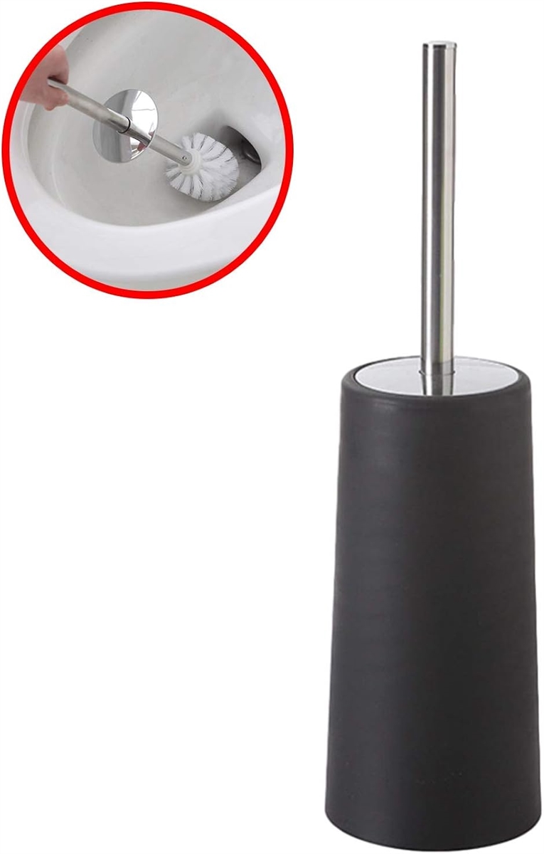 トイレ掃除 トイレブラシ トイレ収納 トイレそうじ用品( ブラック) | ブランド登録なし