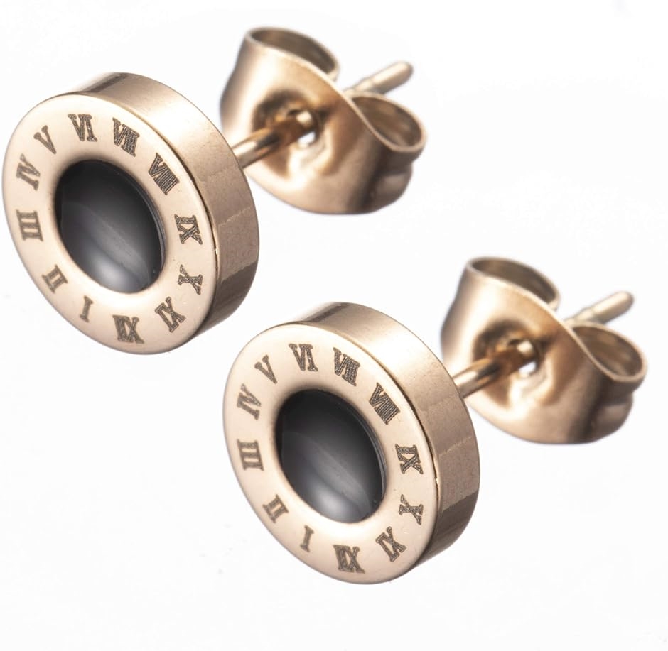 Yahoo! Yahoo!ショッピング(ヤフー ショッピング)ピアス メンズ レディース ローマ数字 サージカルステンレス MDM（ ピンクゴールド）