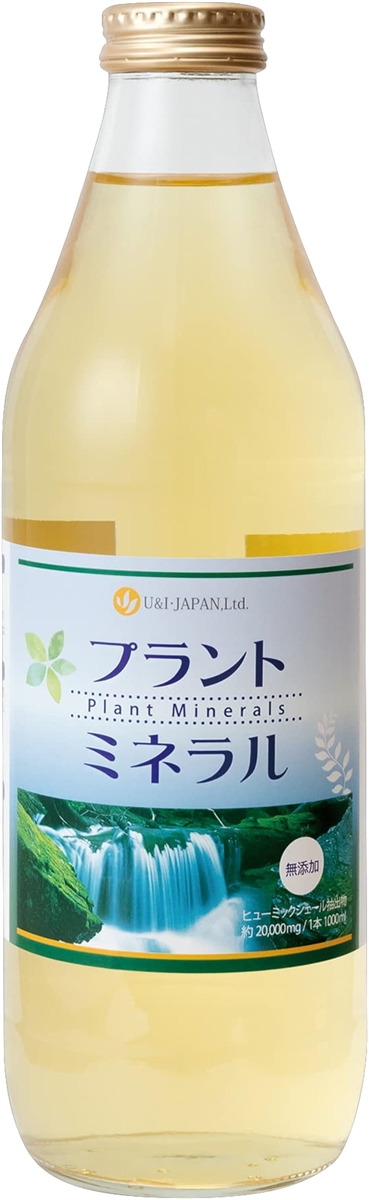 U＆I・JAPAN プラントミネラル 1000mL １億年かけて作られた天然ミネラル カリウム シリカ(1.0リットル (x 1))｜セブンリーフ