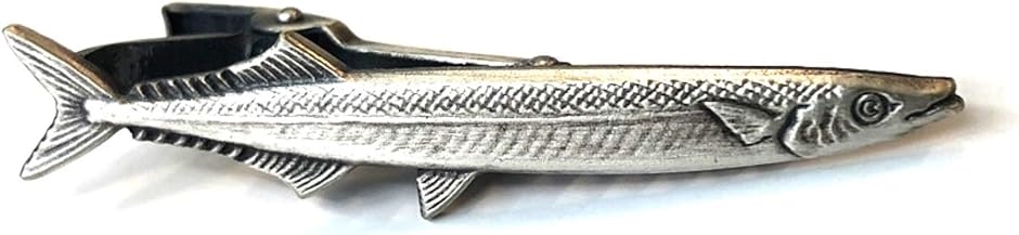 Yahoo! Yahoo!ショッピング(ヤフー ショッピング)日本製 ネクタイピン タイバー サンマ 秋刀魚（シルバー）