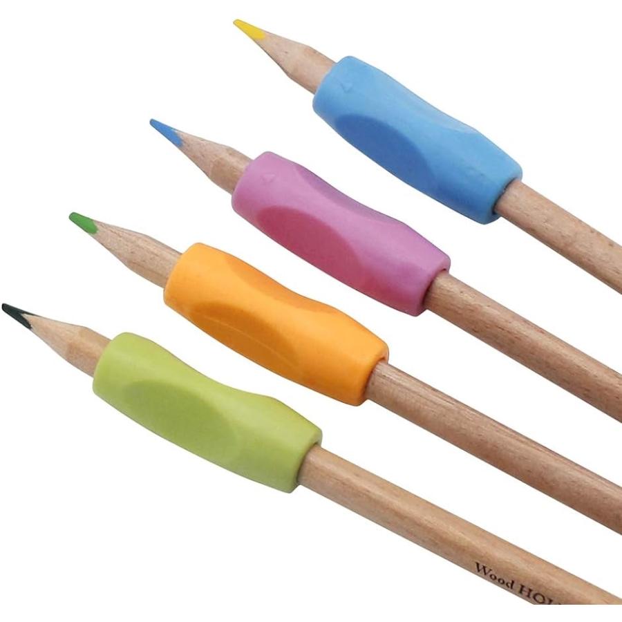 鉛筆持ち方 筆記 ペングリップ 左右手兼用 鉛筆グリップ 子供用 柔らかい( 4色)