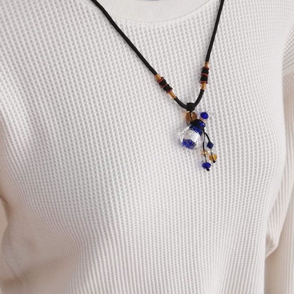 香水 ペンダント ネックレス アロマペンダント レディース アクセサリー フレグランスボトル 瓶 Navy( ネイビー) | ブランド登録なし | 01