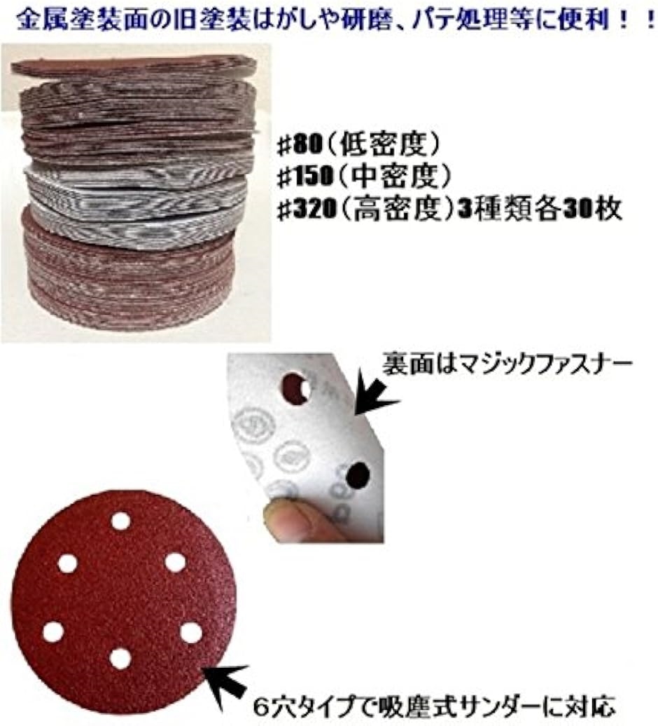 マジックペーパー ダブルアクション ポリッシャー 充電式サンダー 125mm 6穴 ♯80 ♯150 OT17(赤, 13x13x12)  :2B82WRKJ8I:セブンリーフ - 通販 - Yahoo!ショッピング