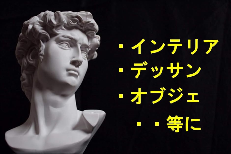 自宅が美術館 石膏像風 人物像 シリーズ 割れにくい カケにくい 硬質樹脂製 粉が出ない 胸像15cm ダビデ | ブランド登録なし | 06