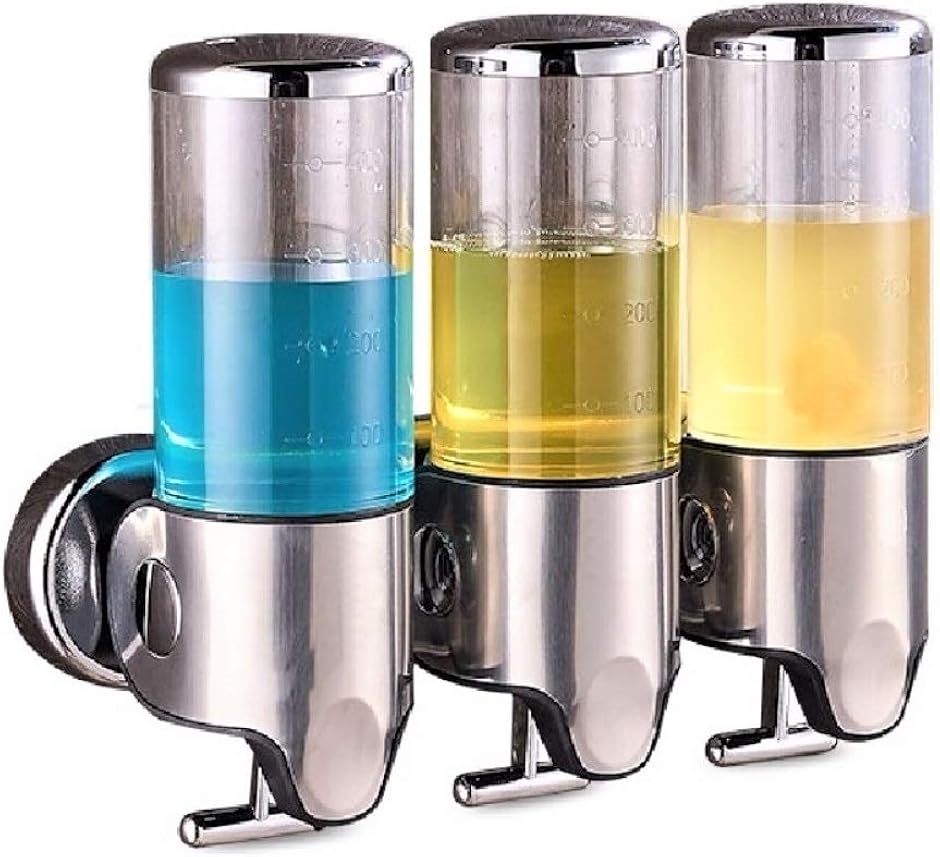ソープディスペンサー 壁掛け 風呂 キッチン おしゃれ ウォールマウントポンプ 手動( 1500ml) | ブランド登録なし