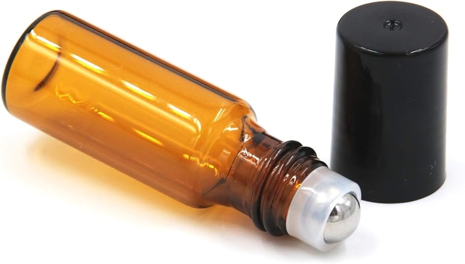 アロマ ロールオンボトル ガラス 遮光瓶 オイル 香水 精油 詰替 保存 容器 ビン 香水瓶(5ml 18本セット,  5 ml) | ブランド登録なし | 04
