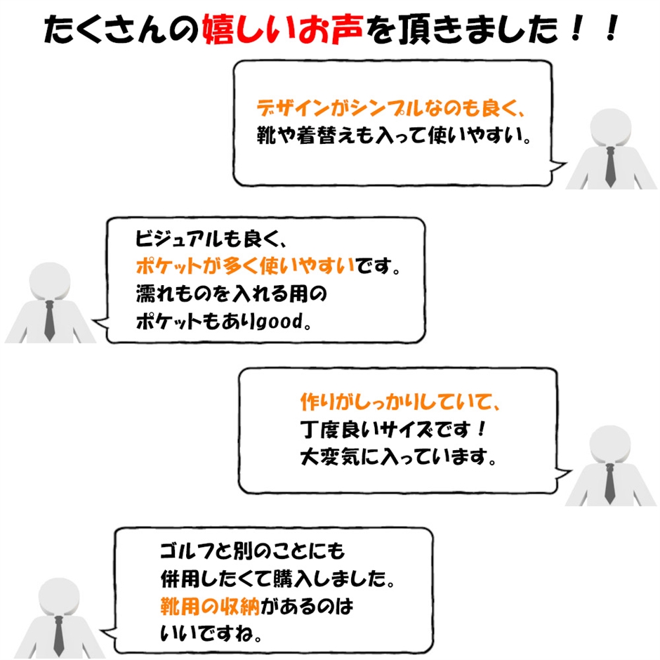 ゴルフバッグ シューズ収納 メンズ スポーツバッグ 防水 Wet Pouch付(1.ブラック) | ブランド登録なし | 01