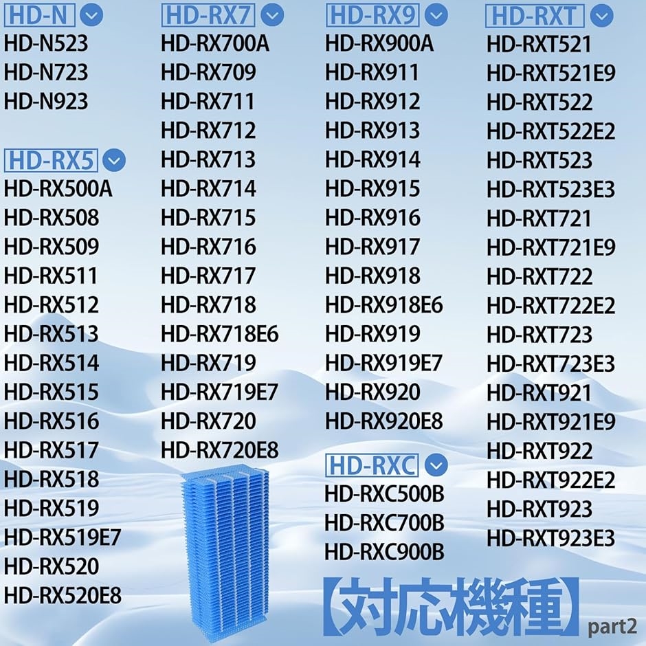 BBT H060518 抗菌気化フィルター(H...の詳細画像2