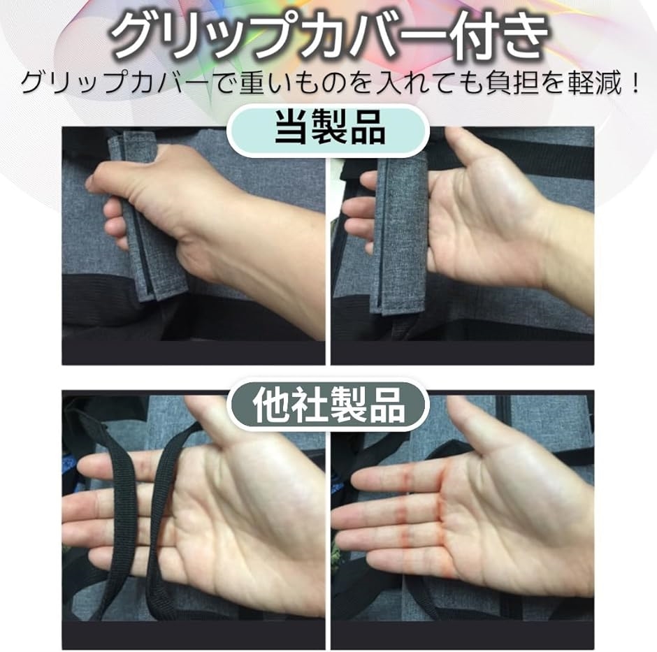 ケンアール 保冷バッグ 大容量 トート 折り畳み ファスナー クーラー エコバッグ レジカゴ マチ広 軽量 大きめ シンプル(ブラック) | ブランド登録なし | 03