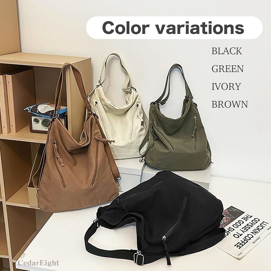 リュックになるトートバッグ レディース かわいい 可愛い おしゃれ オシャレ 人気 大人 手提げ bag カバン 鞄 布(ブラック) | ブランド登録なし | 06