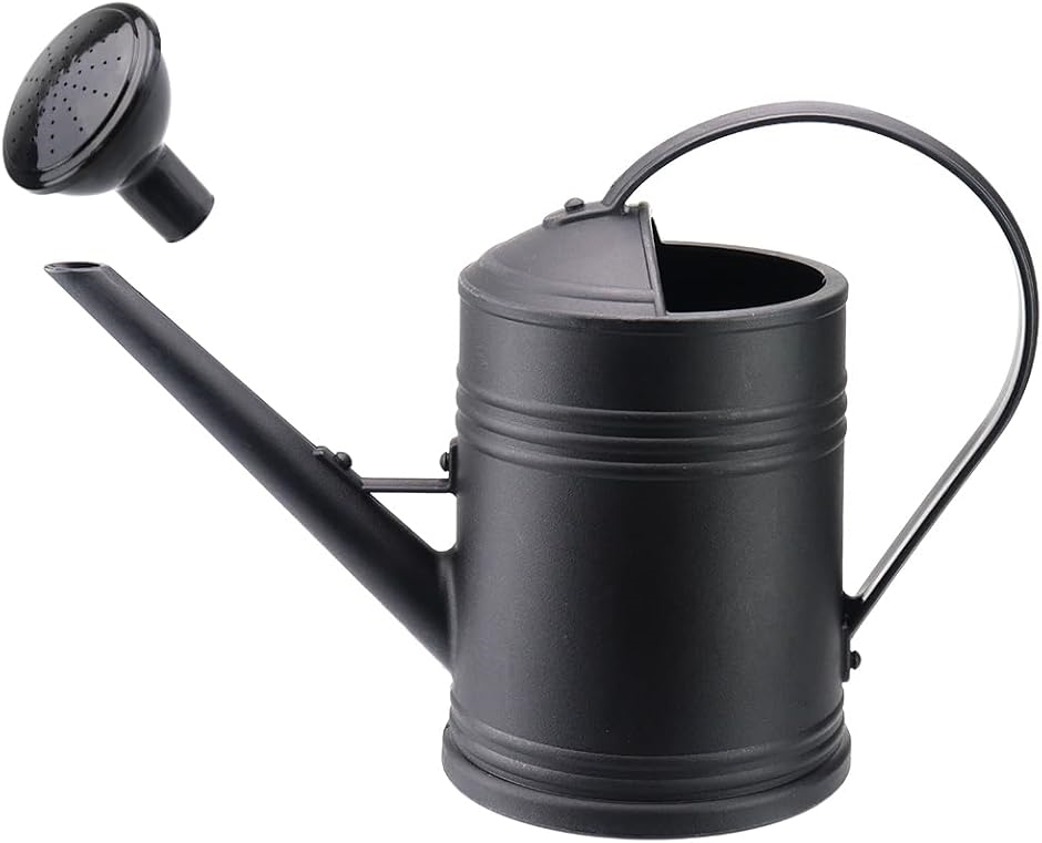 ガーデニングデザイナー推薦 じょうろ 2L アンティーク調デザイン(ブラック,  2L)｜セブンリーフ