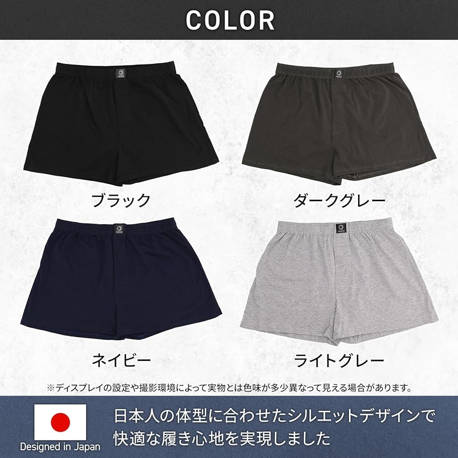 ニット トランクス パンツ メンズ 下着 前開きボタン付き 3枚組 S(ブラック,  S Regular) | ブランド登録なし | 05
