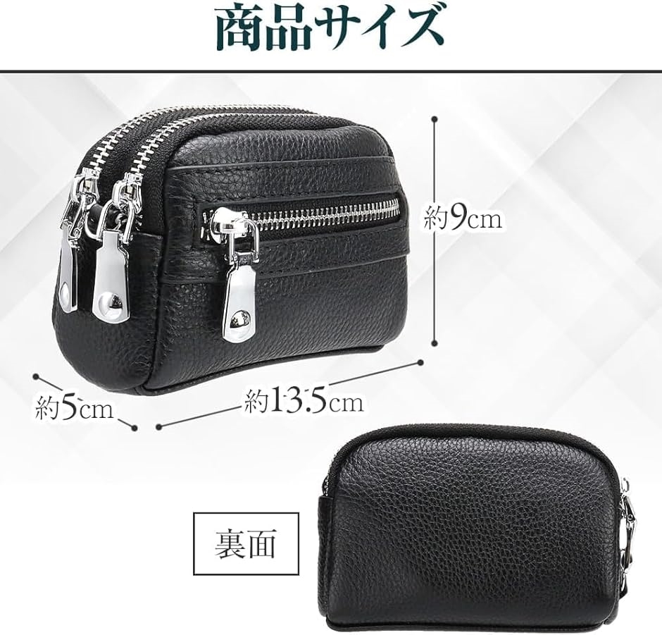 印鑑ケース はんこポーチ ハンコ 多機能 一括収納 コンパクト 持ち運び ファスナー 仕切り 本革 本格(ブラウン) | ブランド登録なし | 06