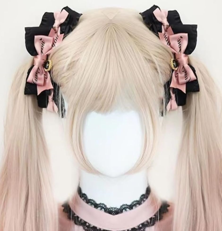 ヘアゴム ヘアアクセサリー 髪ゴム ポニーセットリボンxパール