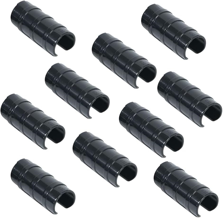 AllBright ハウスパッカー ビニールハウス 10個入 温室用パッカー 固定 留め具 フィルム ネット(ブラック, φ22mm)