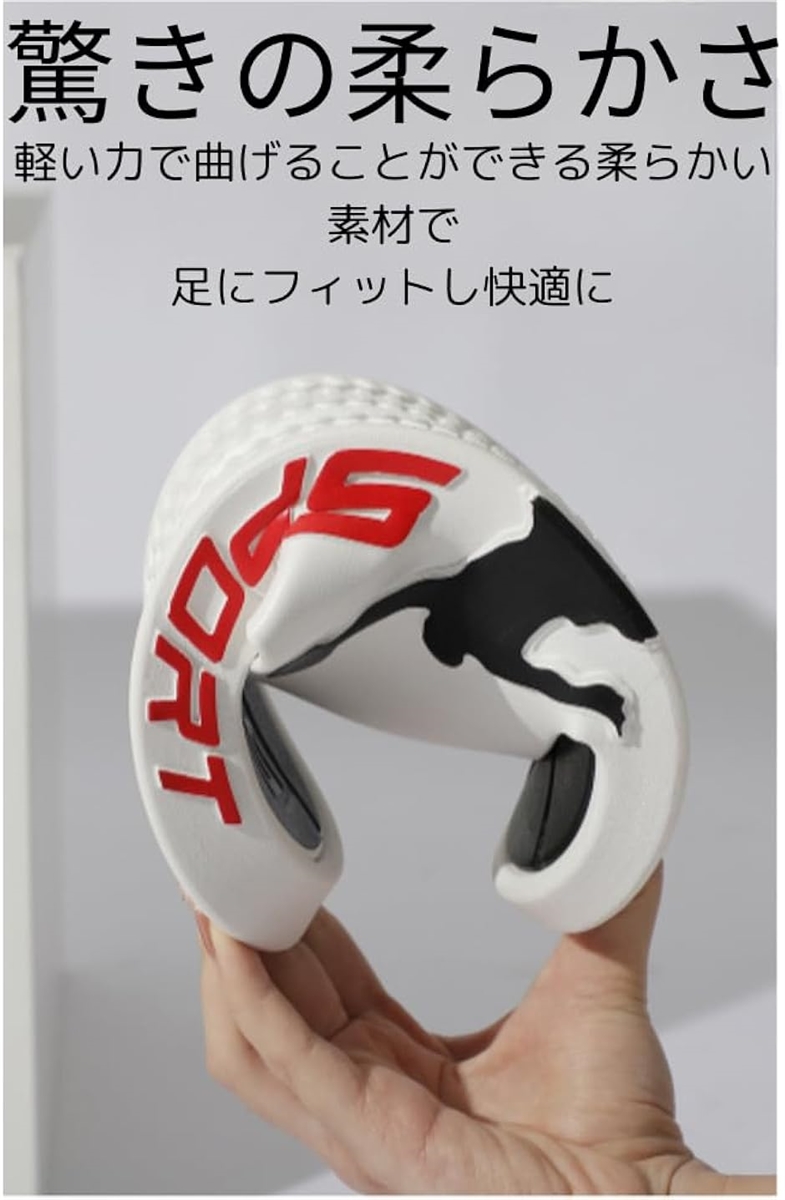 メンズ サンダル スポーツサンダル 弾力性x柔軟性 軽量 ビーチサンダル ウォーキング 通気 MDM(ブラック/オレンジ,  27.5 cm) | ブランド登録なし | 03