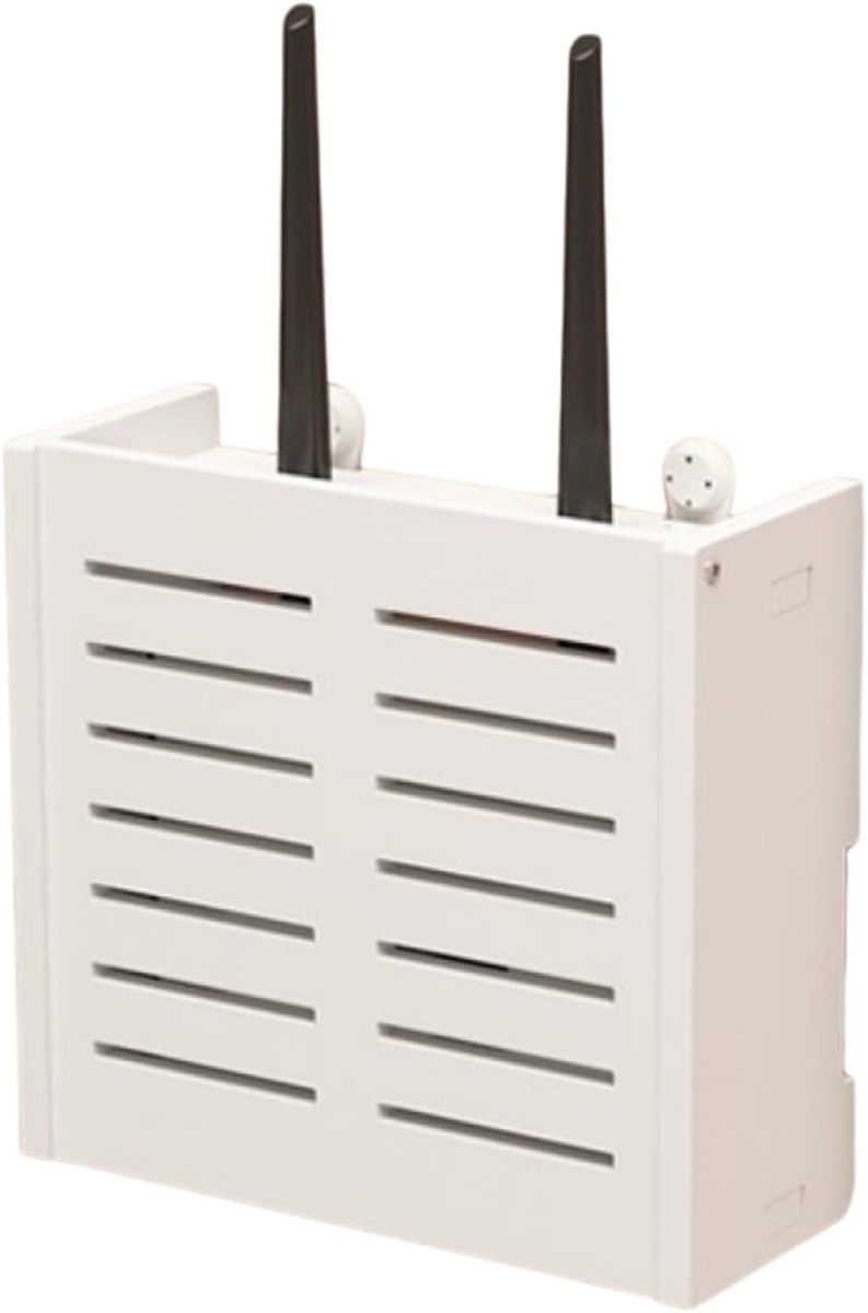 Wifi ルーター 収納 壁 取付 ボックス wifi隠しボックス 木製 組み立て式 ストライプ( ライン,  小型) | ブランド登録なし