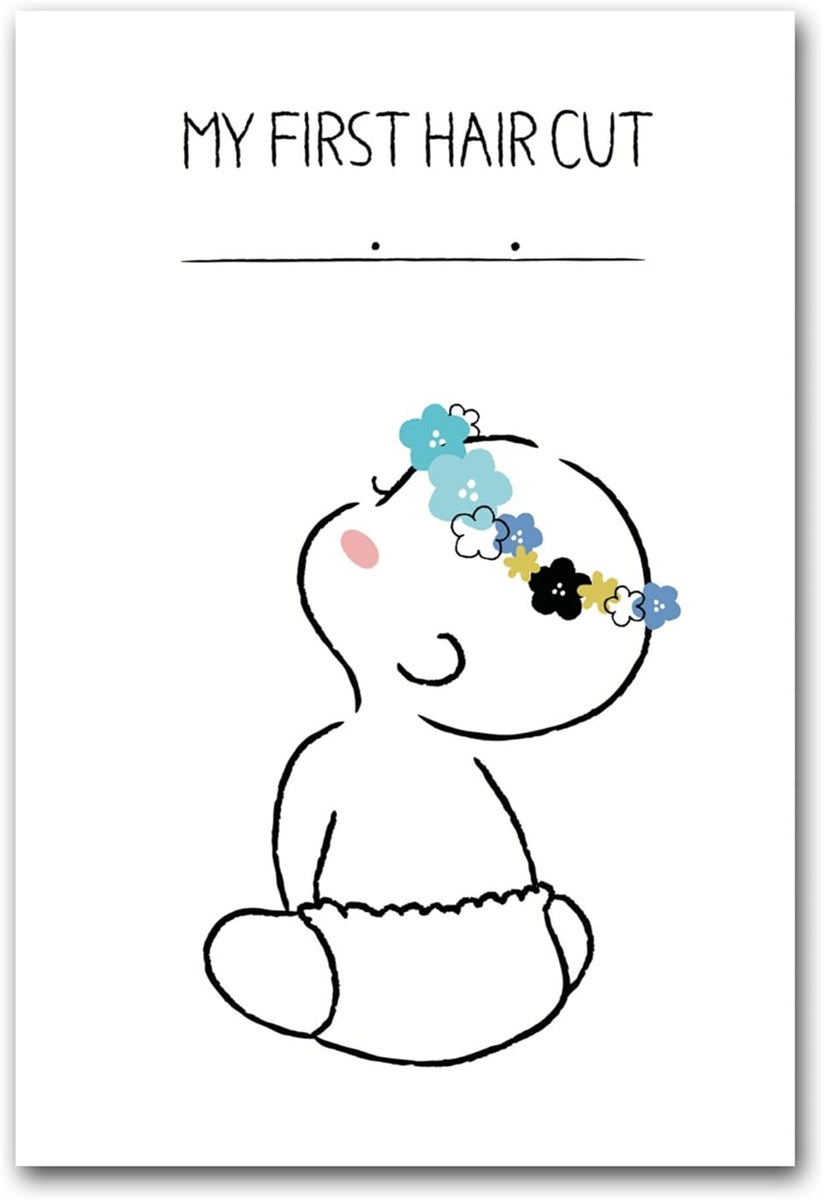 ファーストカット アート 胎毛 台紙 記念日 赤ちゃん(斜めうしろブルー) | ブランド登録なし
