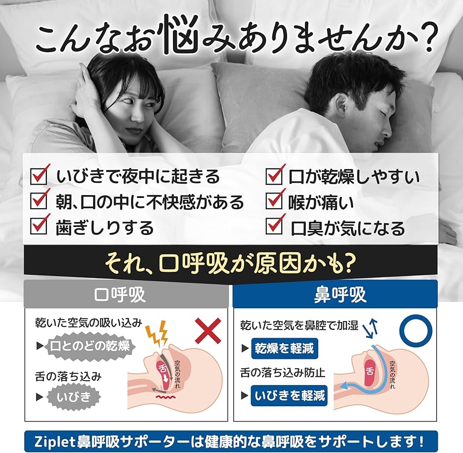いびき防止グッズ 鼻呼吸 口呼吸 顎固定 サポーター 睡眠のプロ監修 対策 いびき対策 いびき対策グッズ(ブラック,  M) | ブランド登録なし | 01